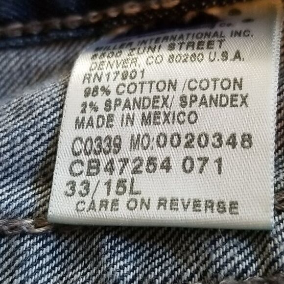 CRUEL BLAKE DENIM JEANS. 33/15L. - Picture 16 of 16